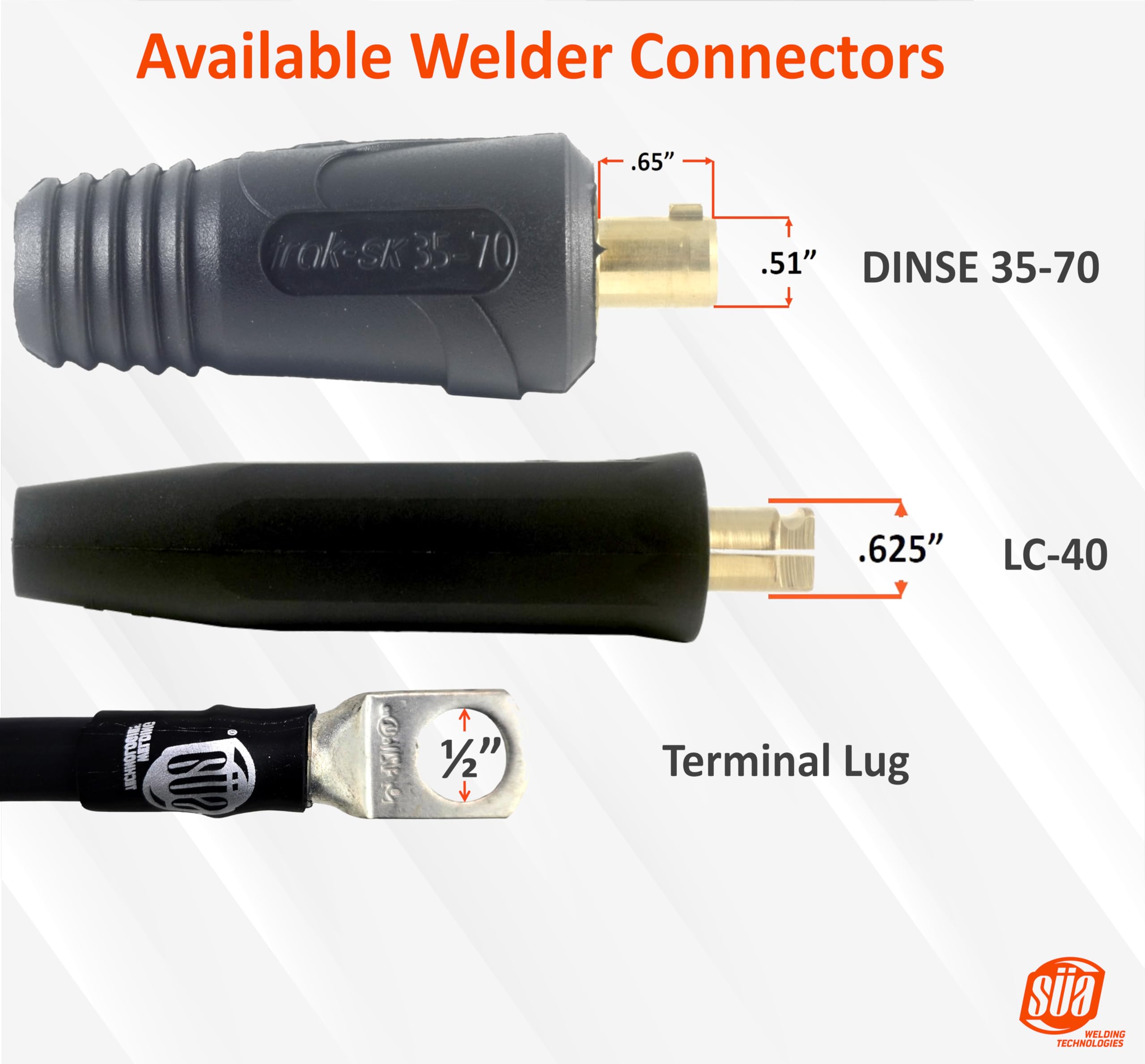 Soporte para electrodos de soldadura de 300 Amp – Cable AWG # 1