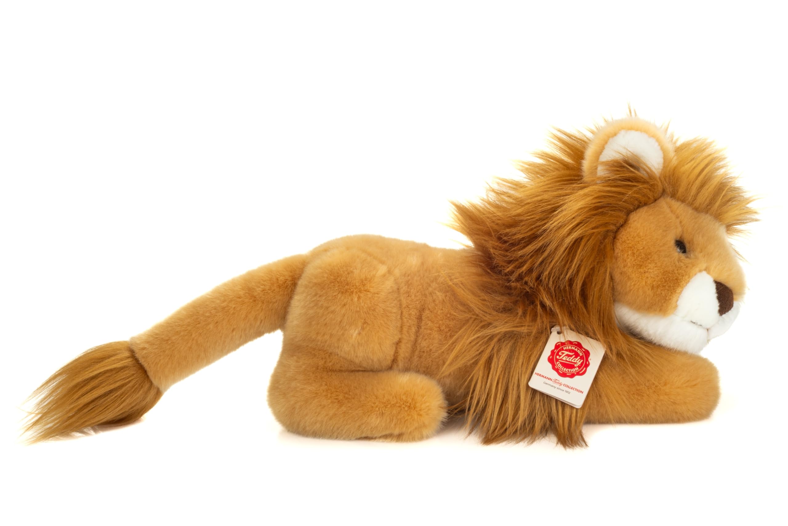 Teddy Hermann 90484 lew leżący 30 cm, przytulanka