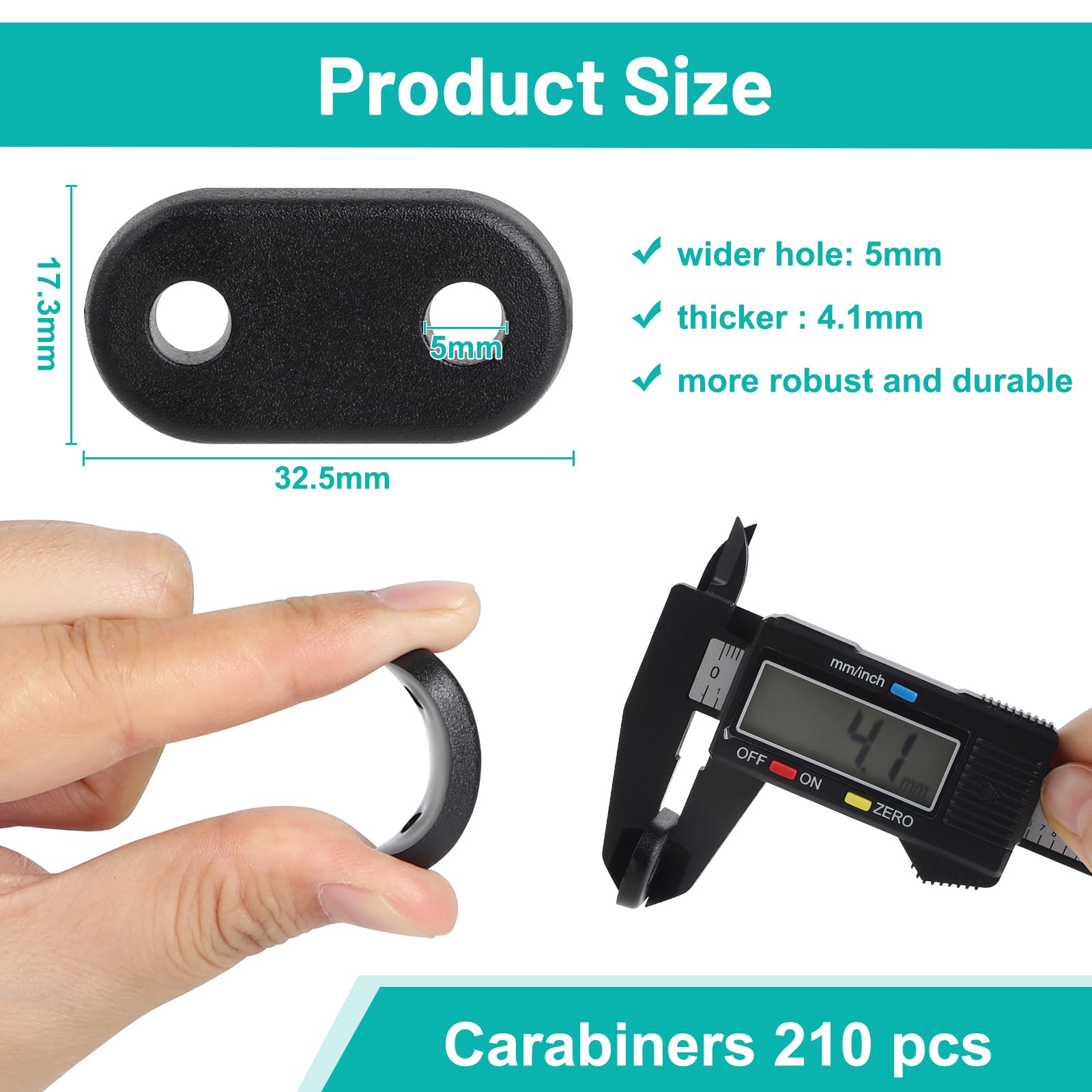 DBREAKS 210 Sets Kit de Fixation de Clôture Brise-Vue de Confidentialité en PVC Résistants à Intempéries, Clips de Montage en PVC, avec 210 Attaches de Câble, pour Pelouse Clôtures Jardin (Noir)
