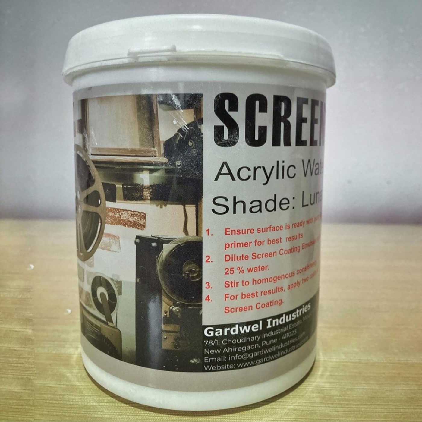 Shreyansh 01 Lt Projector Screen Coating Paint (Lunar Gray, Pack of 1)