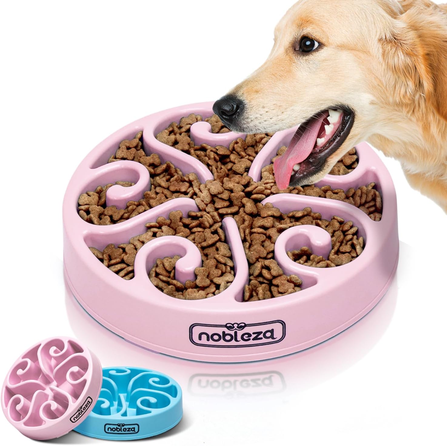 Nobleza 1 Pack Slow Feeder Dog Bowl Large, 20.4cm/8.03in Dog Food Bowl