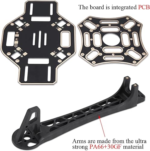 Miniatura 4 de Quadcopter FPV - Kit de marco de dron, kit de marco de dron, accesorio RC placa PCB integrada, 17.7 pulgadas para DJI F450 Quadcopter Kit de marco,