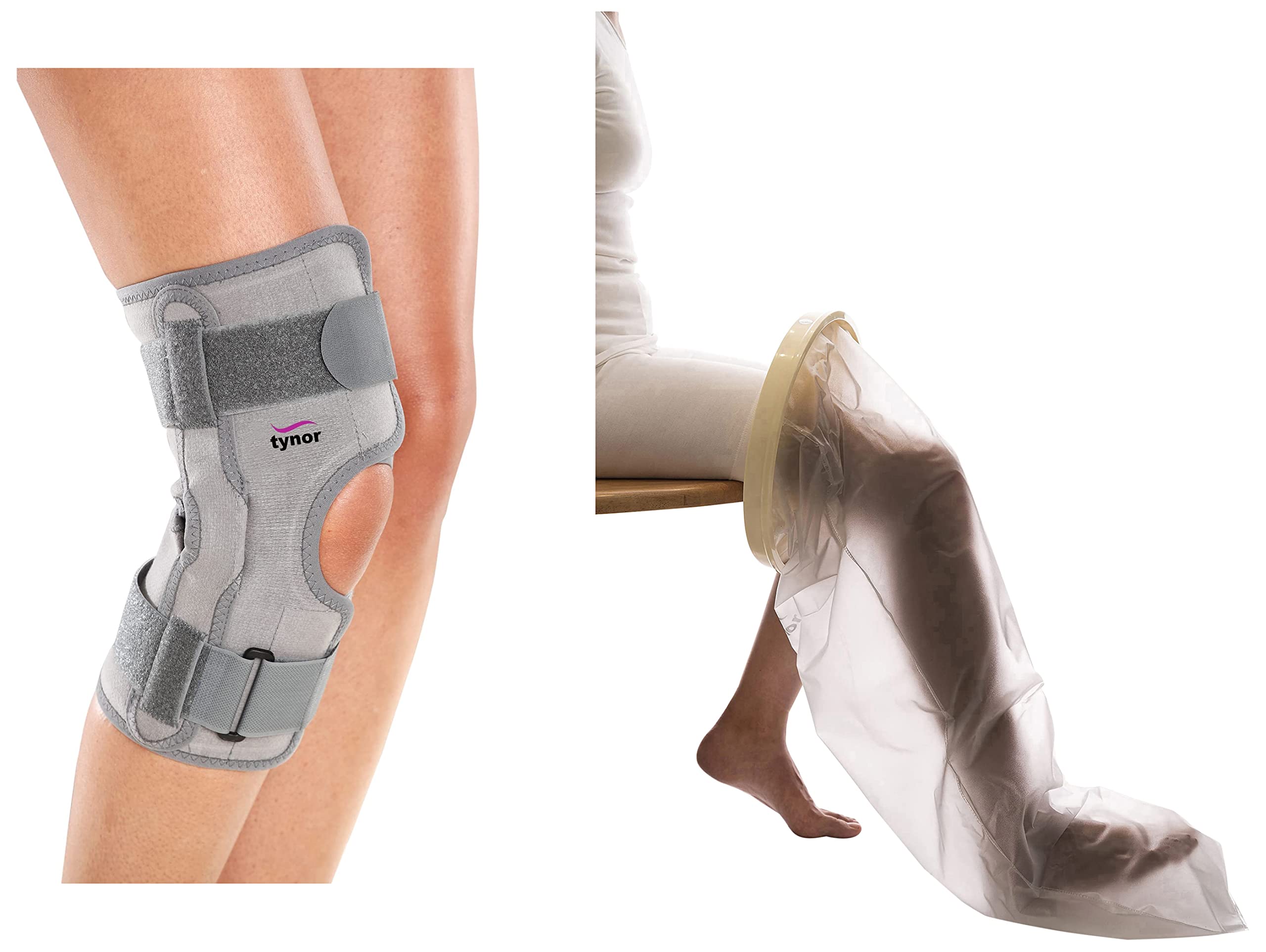 TYNOR Functional Knee Support, Grey, Medium, 1 Unit Cast Cover Leg, White, Universal Size, 1 Unit (B0B9XSJXHJ) Amazon Price History, Amazon Price Tracker