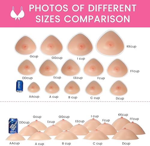 Miniatura 5 de Vollence Autoadhesivo Triángulo Silicona Pechos Falsos Mastectomía Prótesis Travesti Transgénero