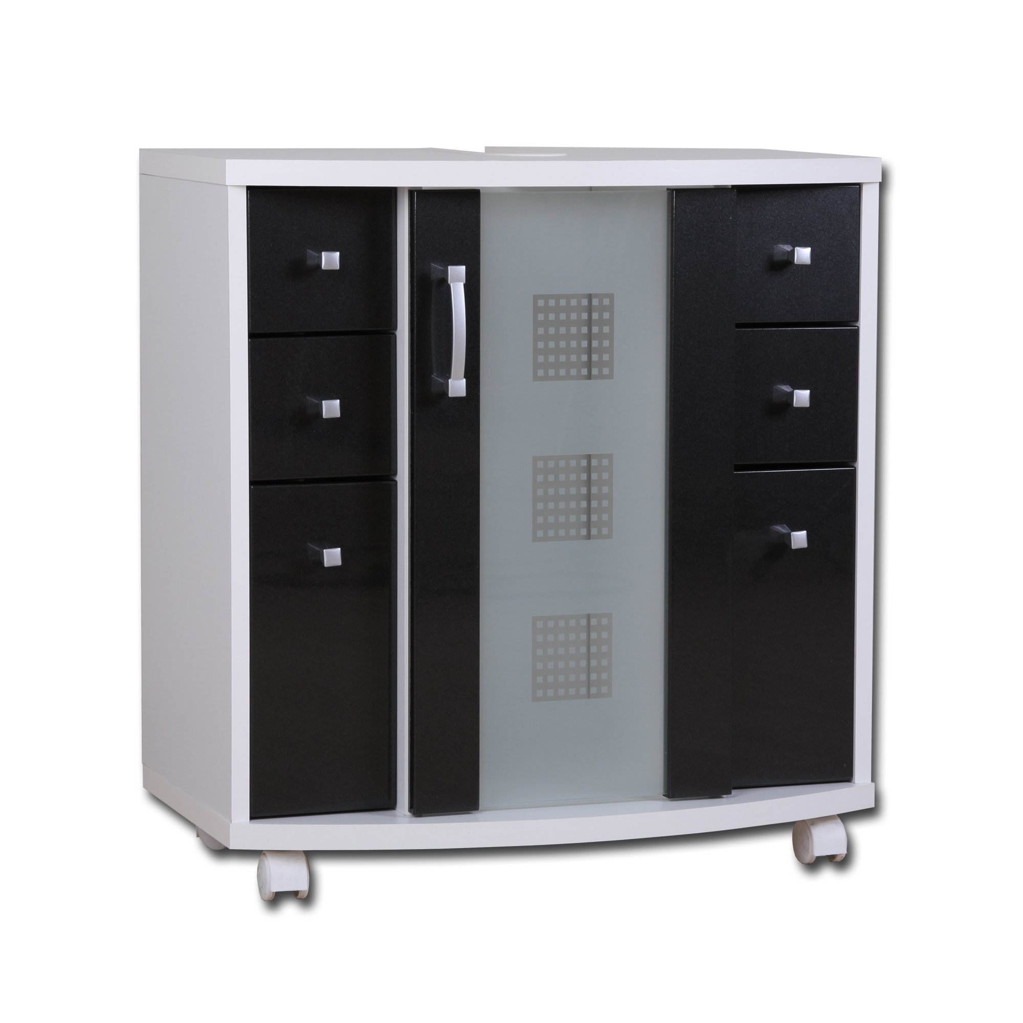 Posseik 5418 99 Sink Cabinet, White Anthracite