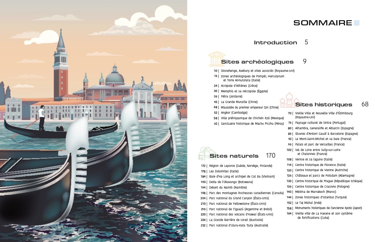 UNESCO : Voyage à travers les trésors de l'Humanité: Les plus beaux sites du monde dans un beau-livre grand format