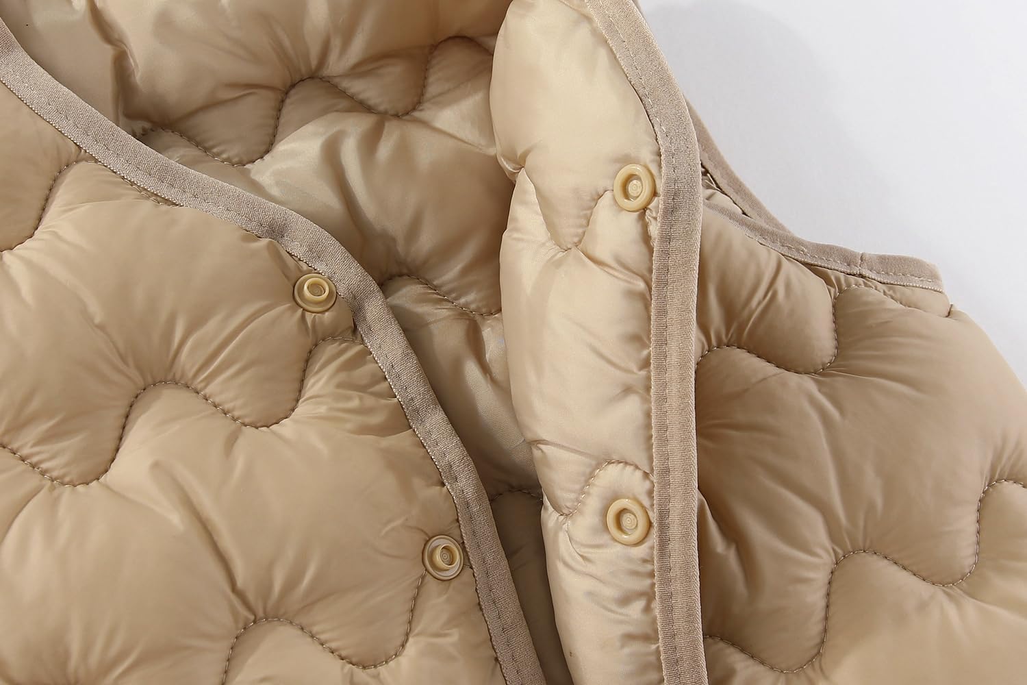 AIWUHE Toddler Puffer Vest Boys Girls Down Vest Warm Winter Jacket Lightweight Sleeveless Buttons Coat 18M-7Y
