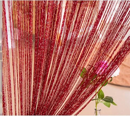 Duosuny - Cortina decorativa de cuerdas, para hogar, restaurantes, bodas, etc., Tela, Burdeos disponible en Yaxa Mexico