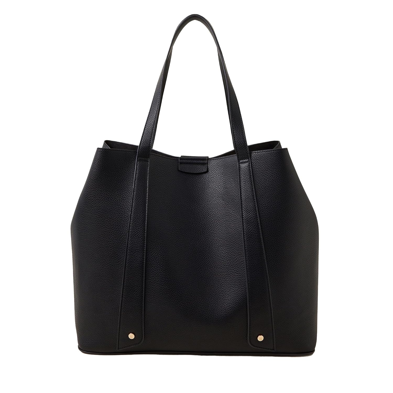 Accessorize London Women’s Evie Black Large Spacious Tote bag | Bags for women | Ladies Purse Handbag
