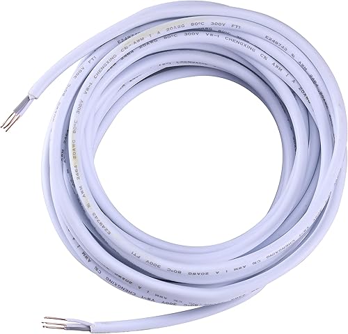 BLACK+DECKER LEDUC-25JUMP PUSH WIRE Bobina de cable de puente de 25 pies para iluminación debajo del gabinete, color blanco