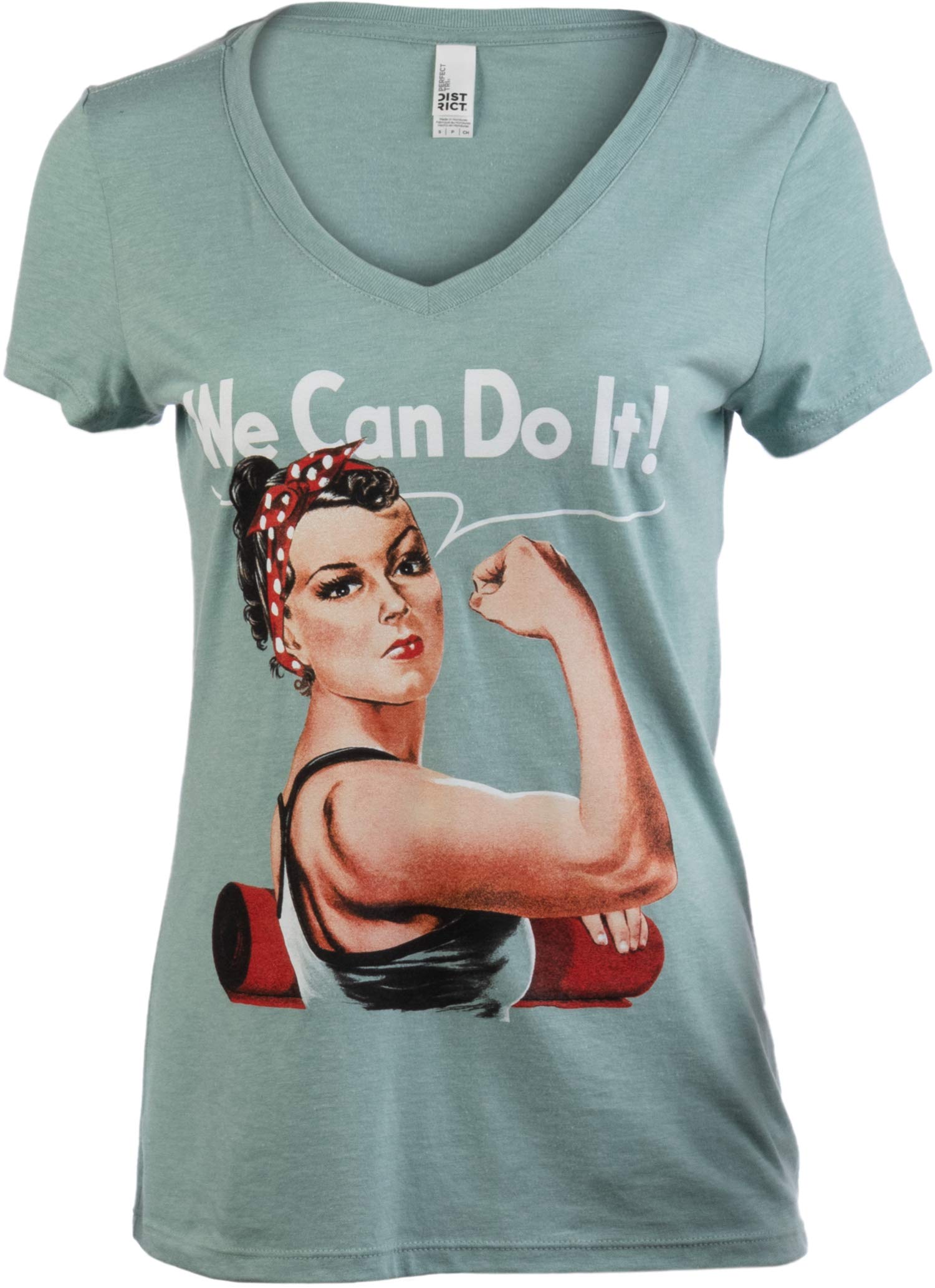 Rosie The Yogi | Cute, Funny Riveter Yoga Mat Fun Workout V-Neck ...