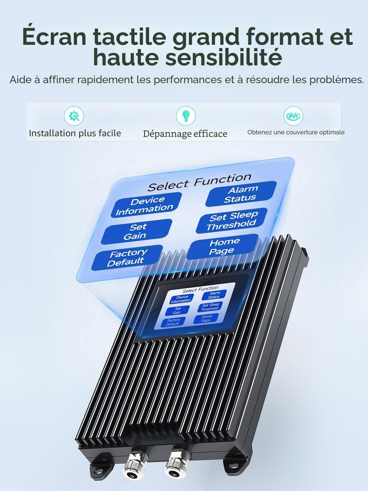 Professionnel Amplificateur 5G 4G LTE GSM pour Bande 1,3,7,8,20, Charges élevées pour Maison, Bureau et Les Grandes Surfaces, Amplificateur Reseau Mobile pour Orange SFR Bouygues Telecom Free