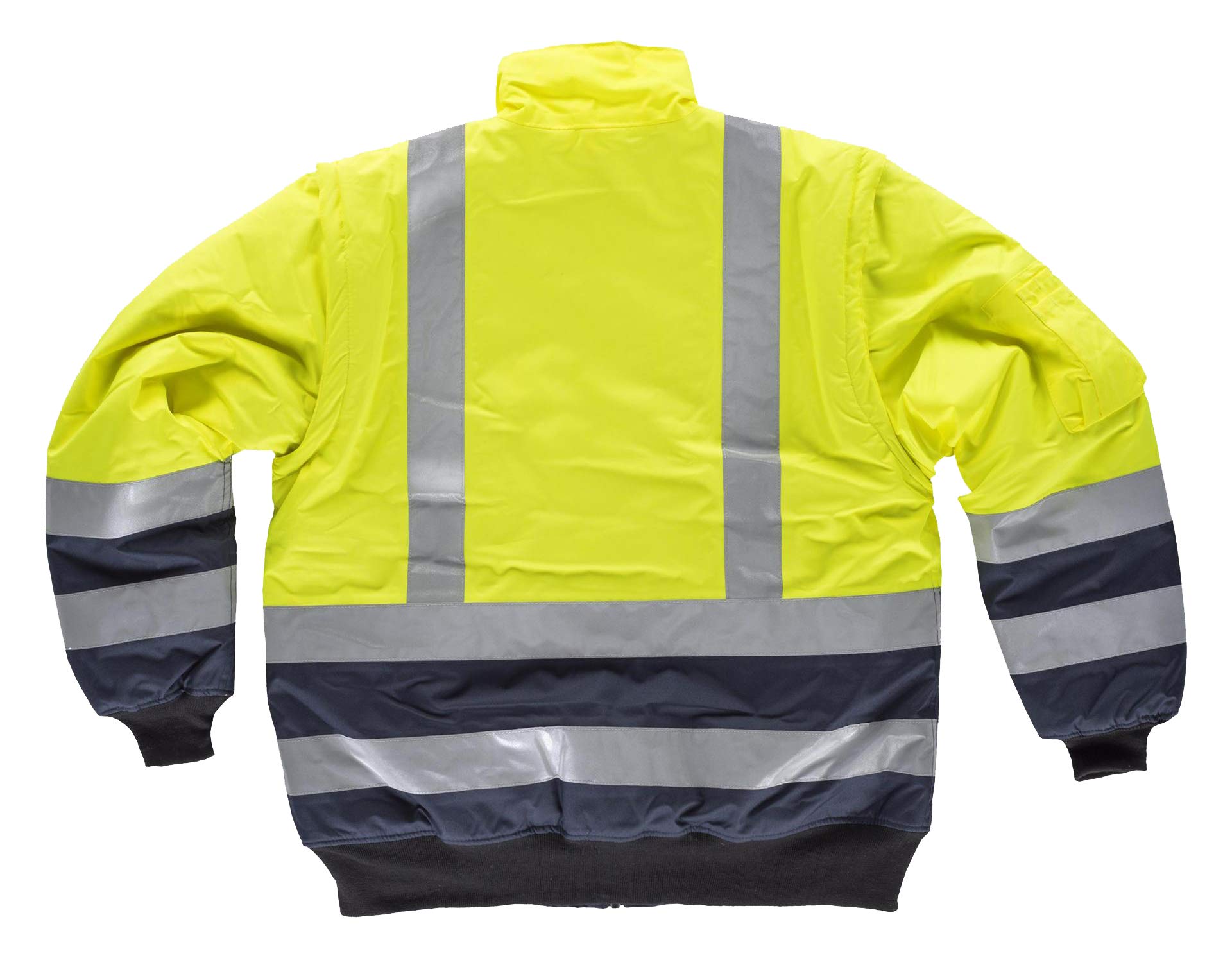 WORKTEAM Cazadora Piloto Alta Visibilidad Impermeable Clase 2 con Mangas Desmontables