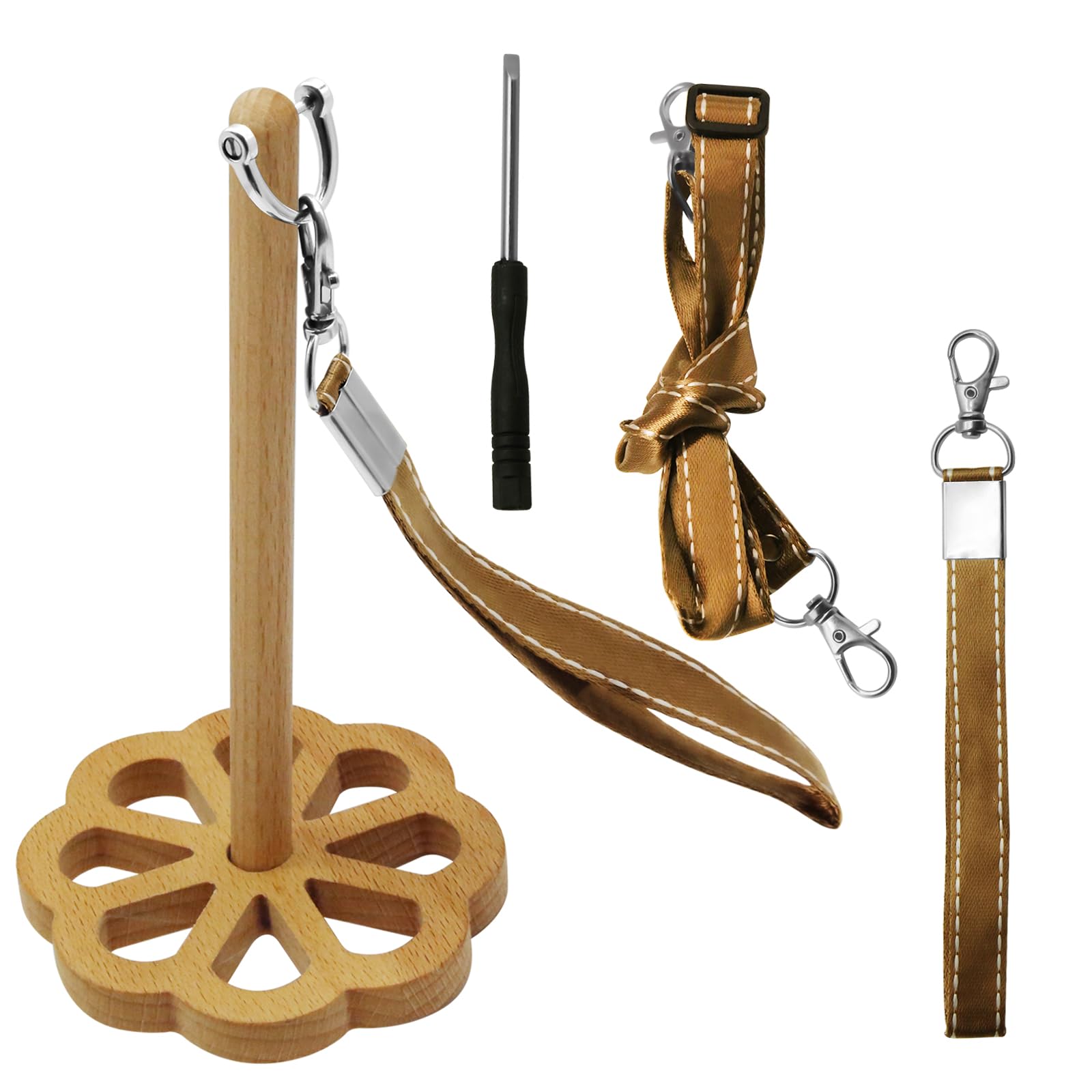 Yarn Holder with Crossbody Strap Portable Yarn Holder, Yarn Spinner Yarn Holder Spinner Yarn Holder for Craft Lovers for Crocheting, for Crochet Yarn Organizer Knitting Supplies, Crochet Gifts