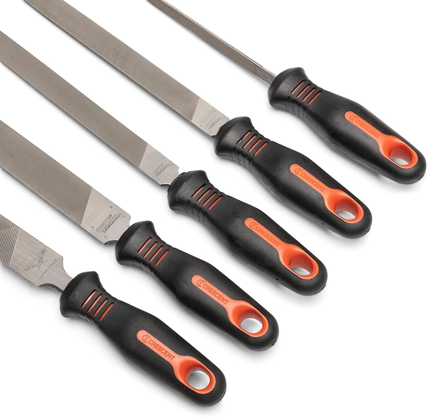 Crescent Nicholson 5 Piece General Purpose File Set with Ergonomic Handles | 22040HNNN