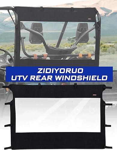 Miniatura 2 de Parabrisas trasero suave para Yamaha Rhino y Massimo UTVs  Parabrisas de PVC listo para el invierno, impermeable y resistente al viento, bloquea el