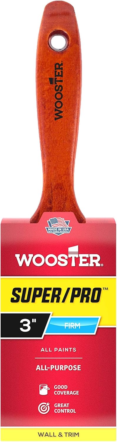 Wooster 912-0J41040024 Brush J4104-2-1/2 Super/Pro Ermine Paintbrush, 2-1/2-Inch, 2.5 Inch, Gold