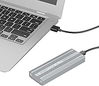 Vista 3 de TREBLEET Carcasa SSD NVMe M.2, unidad de estado sólido PCIe M-Key Tipo-C a NVMe, carcasa externa de aluminio USB-C 3.1 Gen 2 10Gbps, mejora