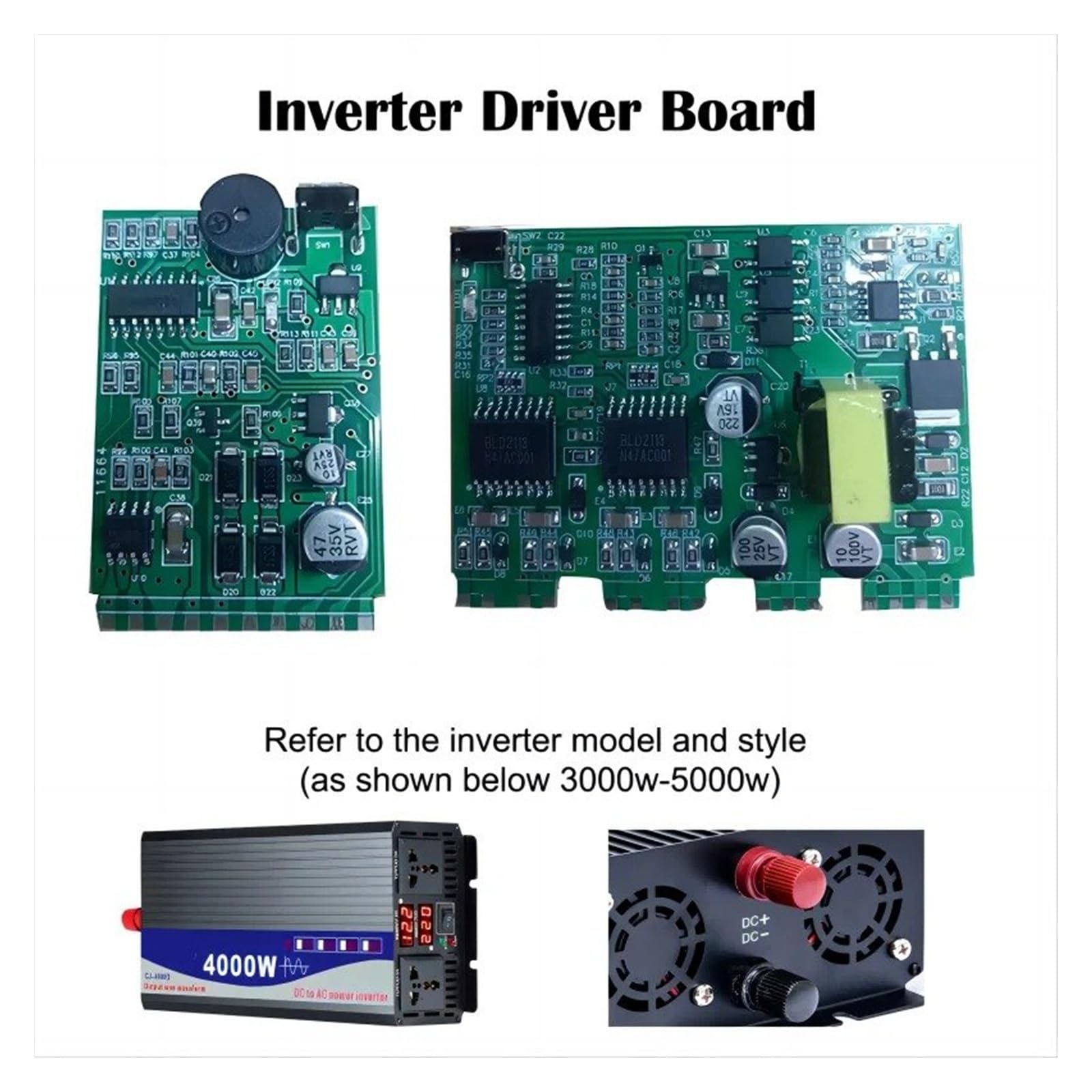 Inverter convertitore 3000W 4000W 5000W DC 12V-72V AC 110V 220V Inverter Scheda Driver Modulo Alimentazione Trasformatore Principale Azionamento(3KW Pre drive board,12V,230V(60Hz))