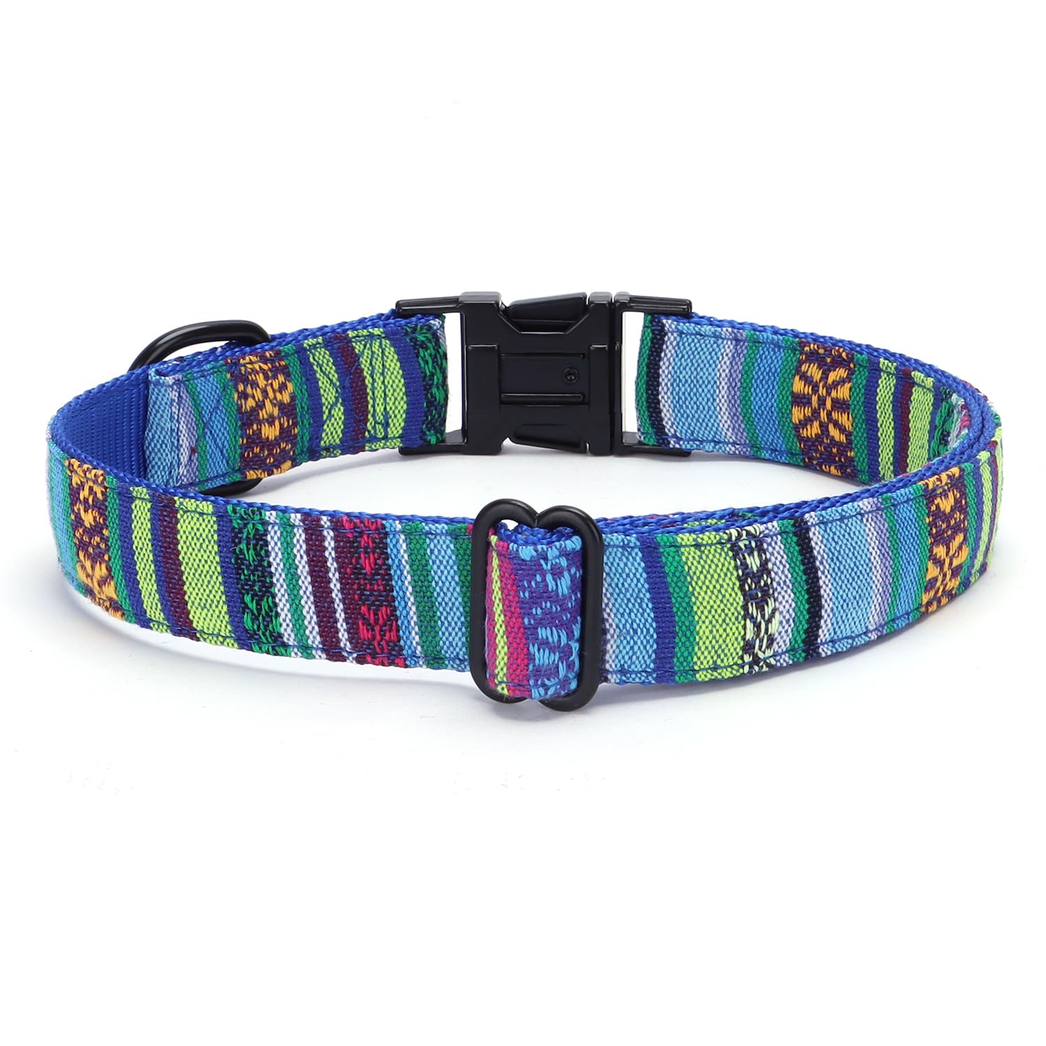 haoyueer Multi-Colored Stripe Dog Collar - Image 2