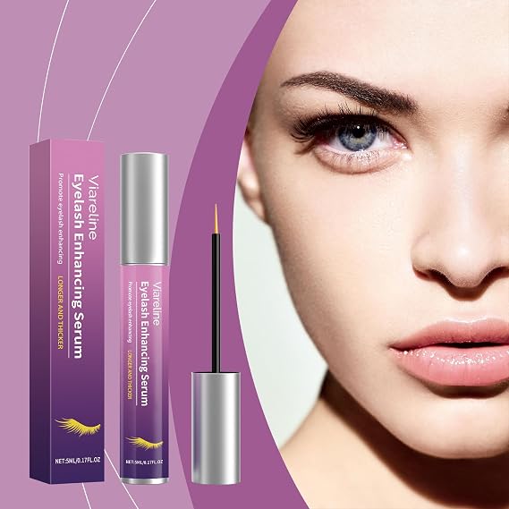 Eyelash Enhancing Serum, Promotes Volume, Longer and Thicker Lashes, Reduces Shedding, 5ml