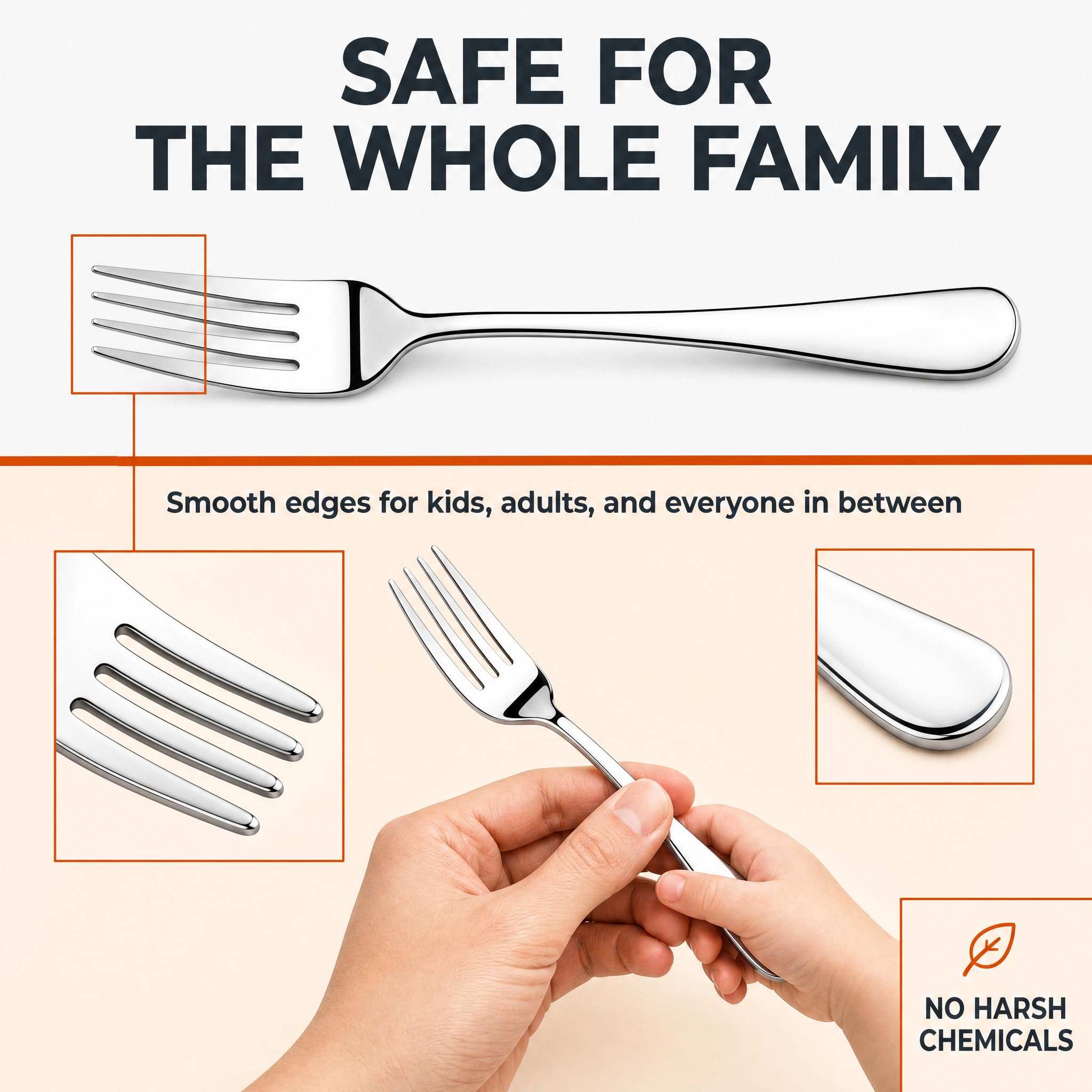 NICE KITCHEN 16 Pieces Dinner Forks Set,8" Fork,Stainless Steel Dinner Fork — Amazon image 5