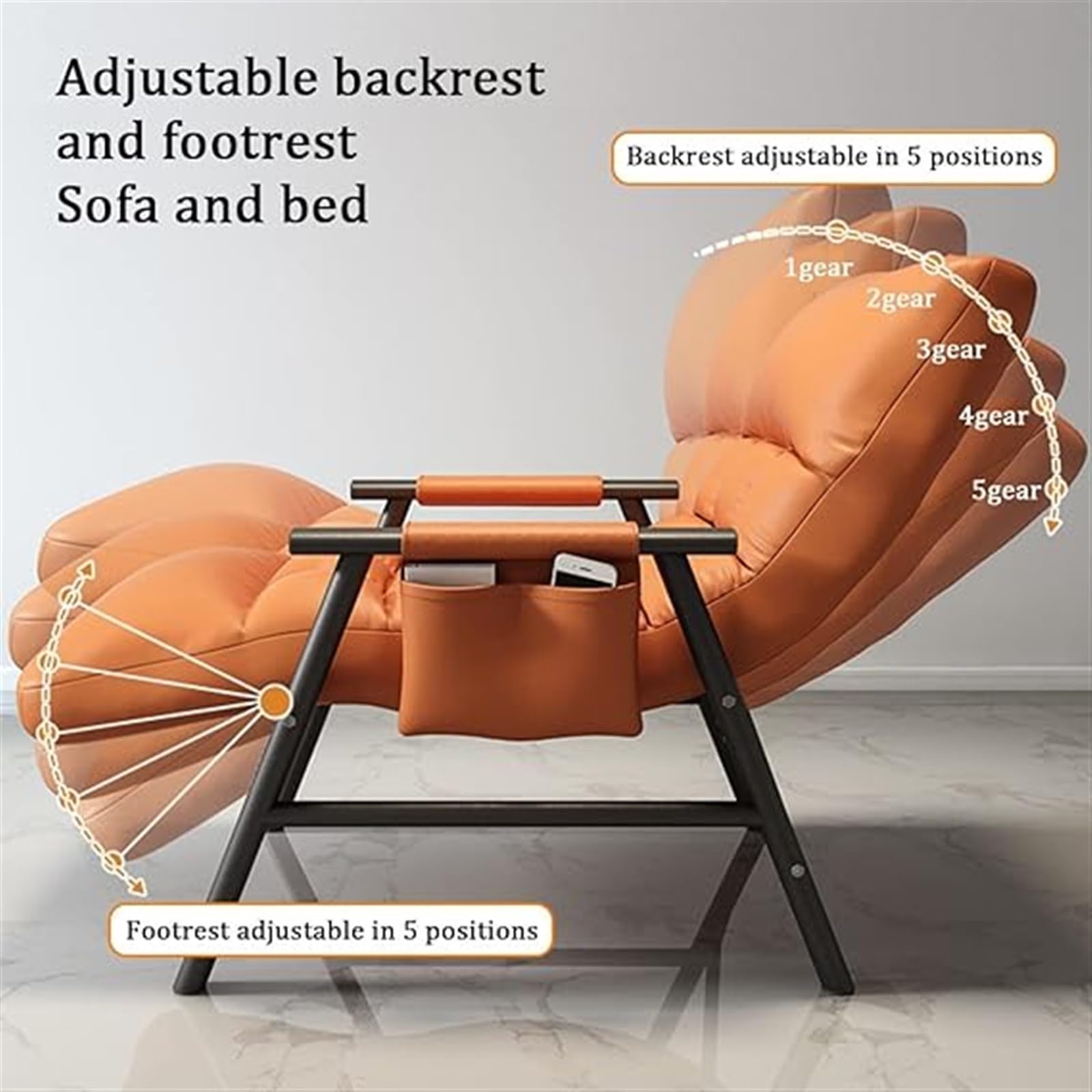 SOYDAN Poltrona Tempo Libero Soggiorno,Comoda Poltrona Reclinabile Camera Letto,Sedia Imbottita Stile,Poltrona Moderna con Struttura Acciaio,Divano Singolo Sala Lettura,Balcone (Color : Pink)