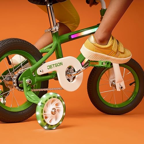 Miniatura 8 de Jetson Light Rider - Bicicleta unisex iluminada para niños, marco de luz LED, 3 modos de luz diferentes