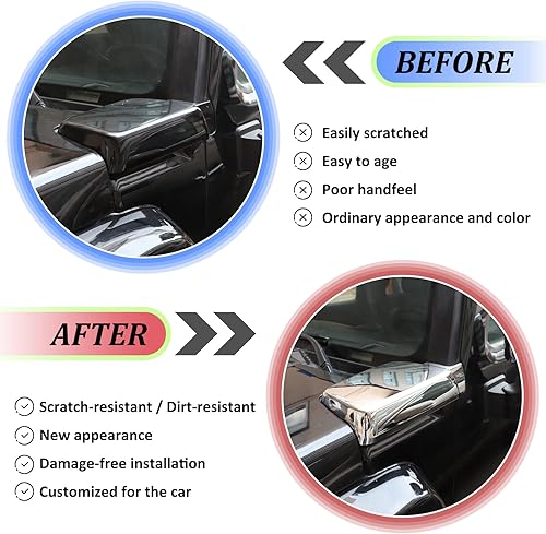 Miniatura 3 de Cubiertas de ventilación para capó de admisión de aire lateral, bisel de moldeado cromado compatible con Hummer H3 2006-2010, cubierta de