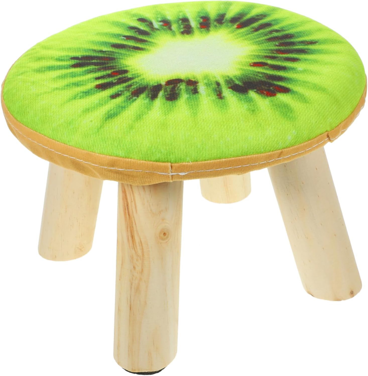 PRETYZOOM Luxury Small Round Stool for Home Stool Chair Nonslip Feet for Entryway Bathroom Vanity