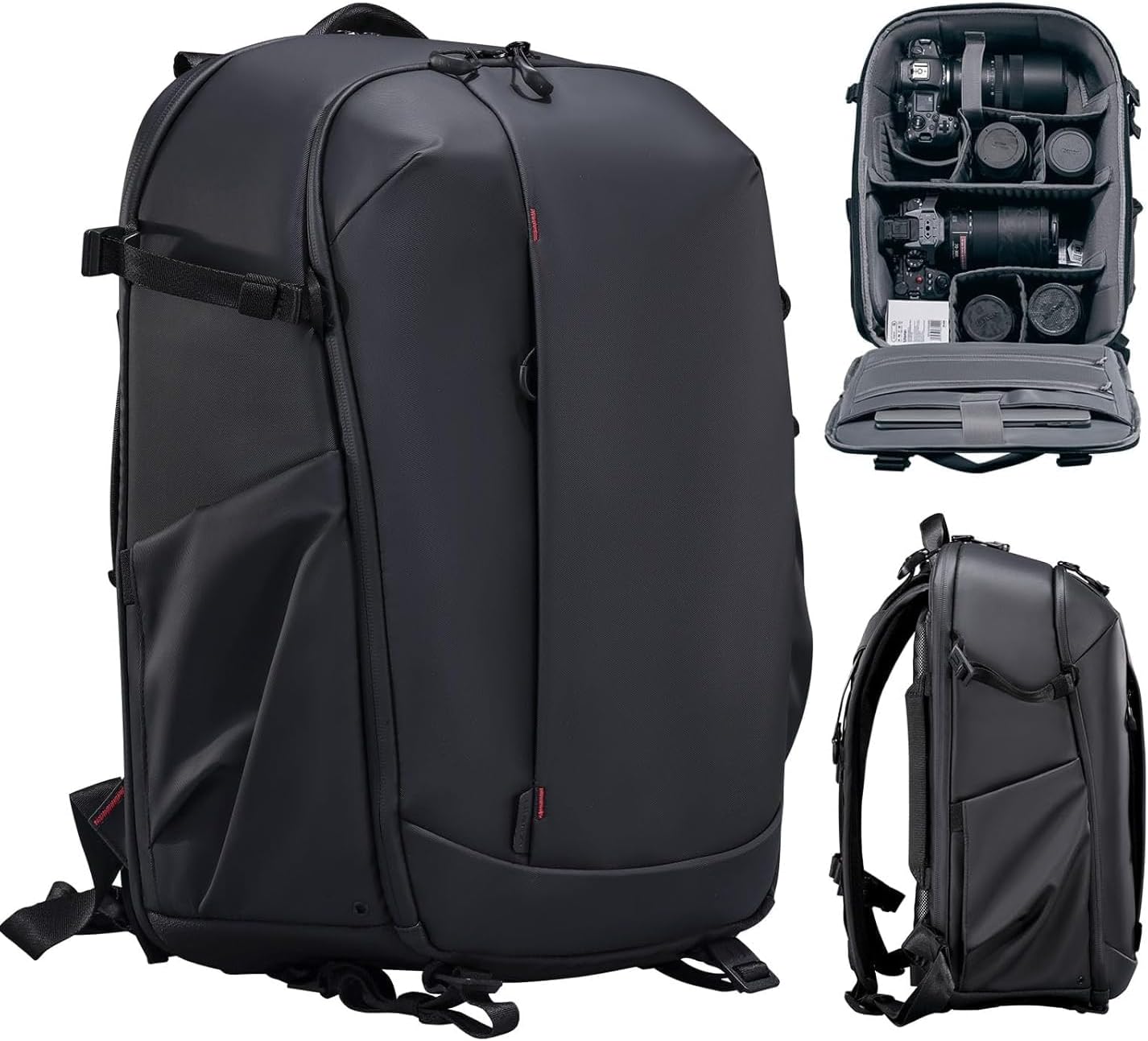 ULANZI BP09 Traker Camera Backpack 22 L Versatile Camera Travel Bag Quick Access Well Organized, Black
