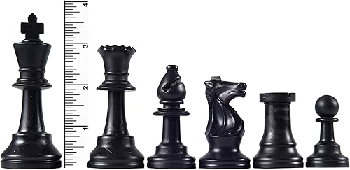 Miniatura 3 de Piezas de ajedrez de peso triple para torneo pesado con rey 3 3/4