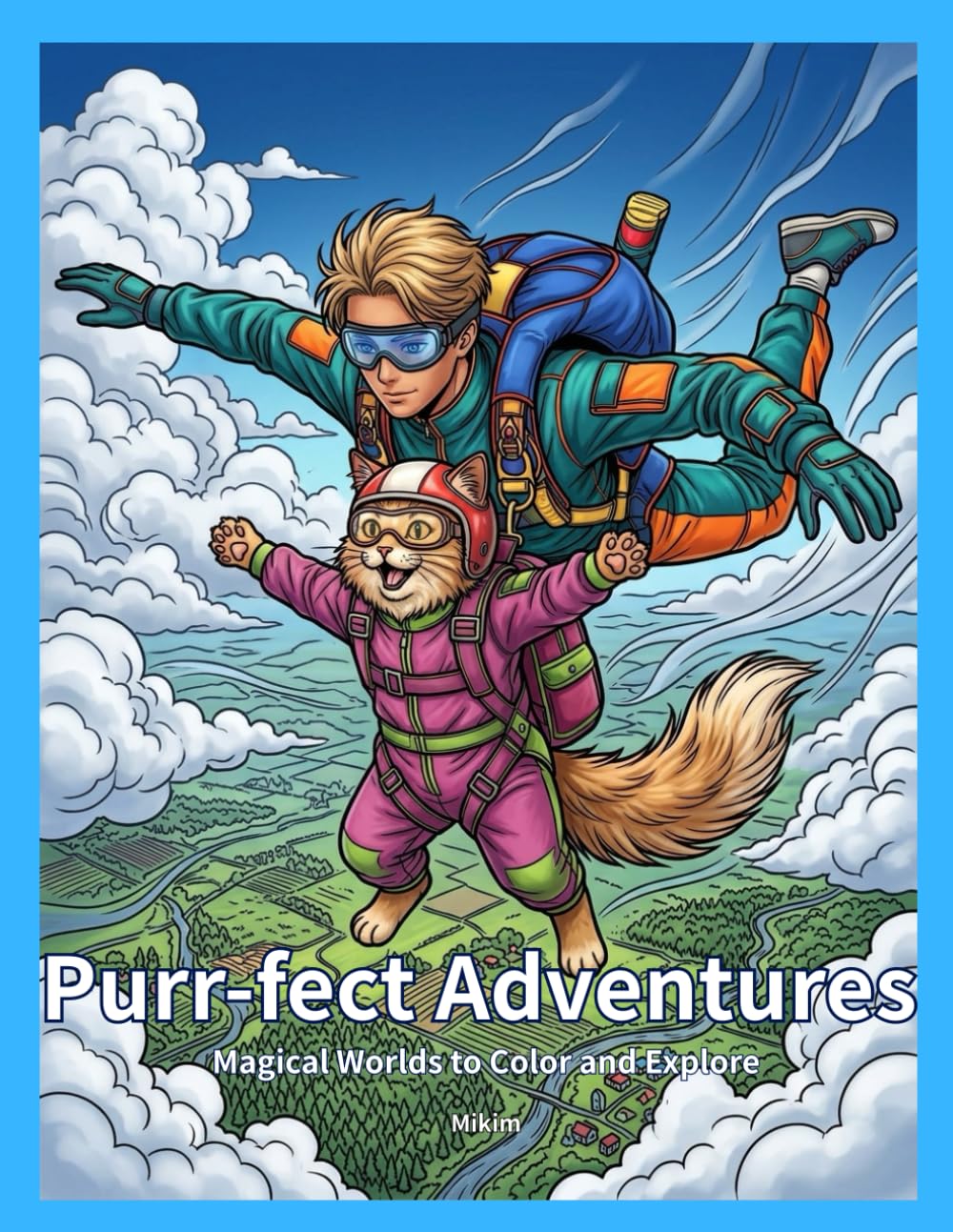 Purr-fect Adventures: Magical Worlds to Color and Explore