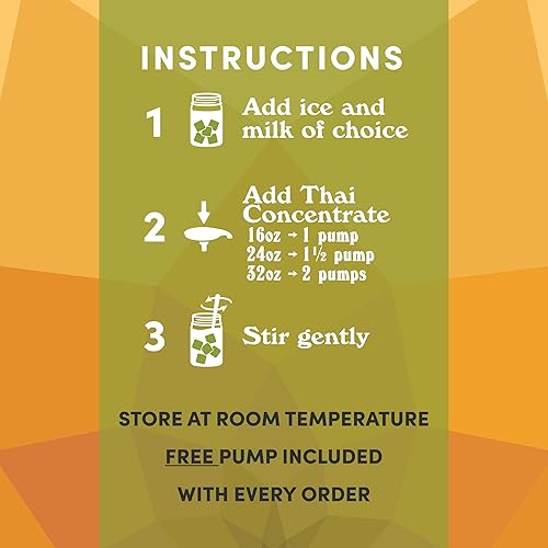 Miniatura 4 de Maya Tea Concentrado de té negro dulce inspirado en Tailandia con bomba, 64 onzas líquidas, base de té especiado con anís, tamarindo y clavo de