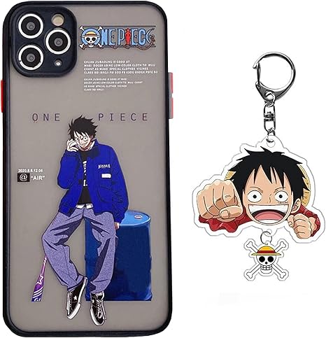 Amazon Co Jp アニメ1ピースのテーマケースiphone 11 Pro Max 7 8 Plus X Xr Xs Max ワンピース漫画キーホルダー 重い保護携帯電話カバーマット A 7 ホビー