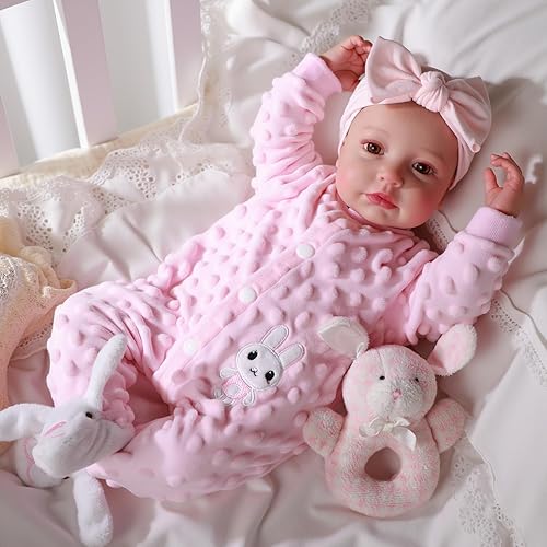 Miniatura 9 de BABESIDE Reborn Baby Dolls - Muñeca realista de vinilo suave de 20 pulgadas, muñecas de bebé de la vida real con accesorios completos, perfectas