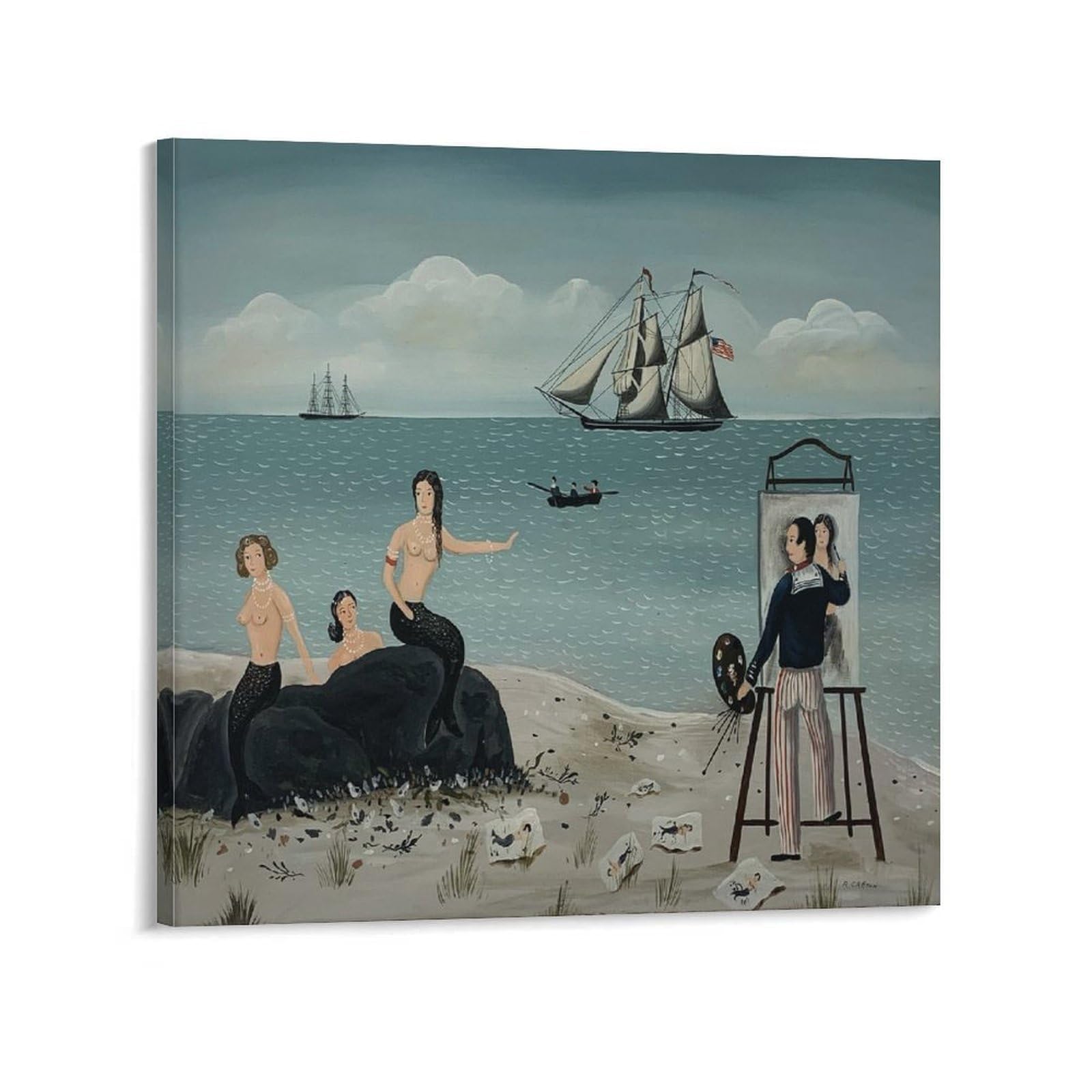 Ralph Cahoon Unknown Poster Print Art Wall Painting Canvas Posters Modern Bedroom Decor 28x28inch(70x70cm)