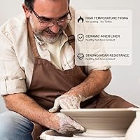 Vista 3 de MAGNIFIQUE - Olla de cocción lenta programable de 5 cuartos de galón con ajuste automático de calor, forro de cerámica esmaltada, electrodoméstico