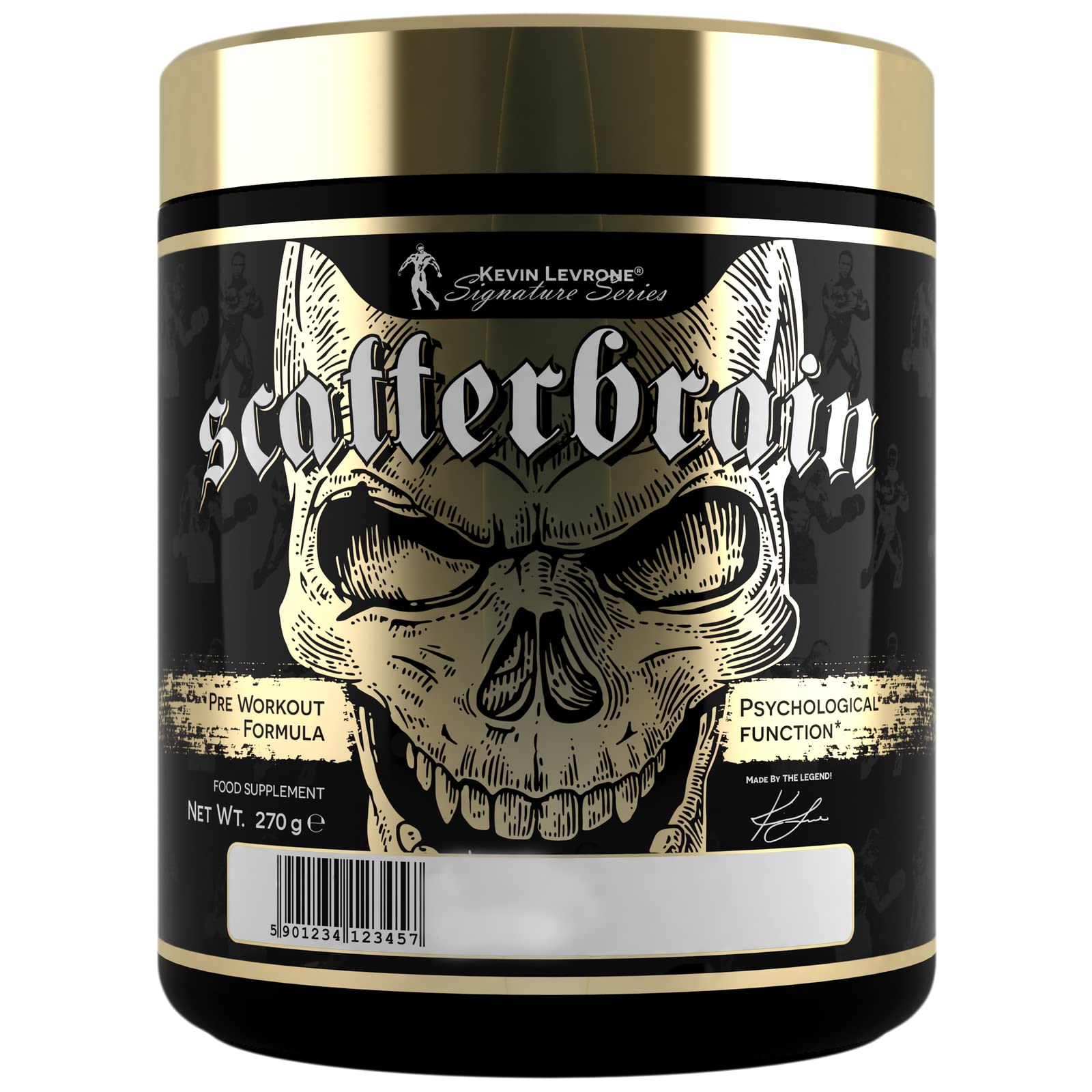 KEVIN LEVRONE Scatterbrain | 270g je Behälter | Hardcore Training Booster | Beta Alanin Citrullin Koffein | Body Building supplement (Exotic)