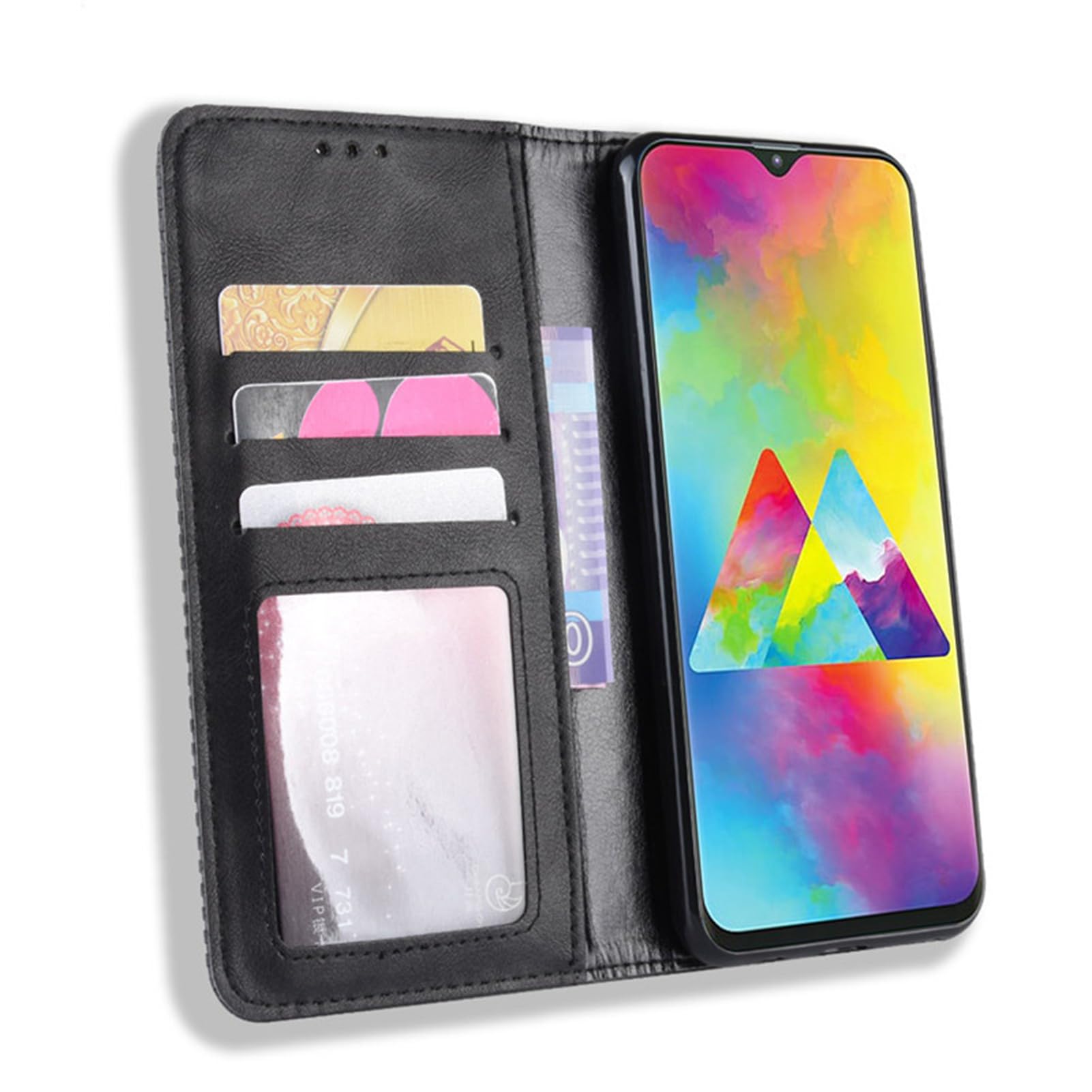 Etui portfelowe na Oppo Find N5, etui z klapką folio magnetyczne zamknięcie skórzane matowe etui na karty miękka krawędź powłoka odporna na wstrząsy, niebieski, Find N5