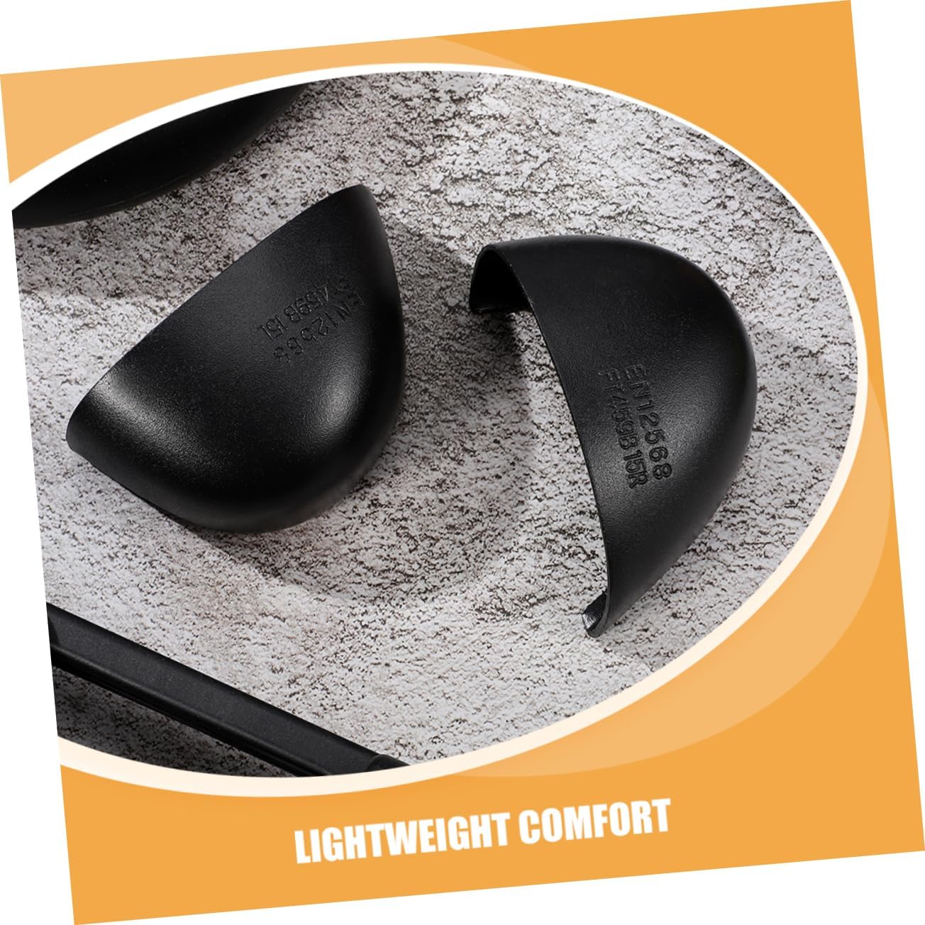 4 Pairs Inserts for Work Boots Puncture Resistant and Impact Resistant Protective Shoe Covers for Men and Women Durable Safety Caps for Construction and Warehouse Use
