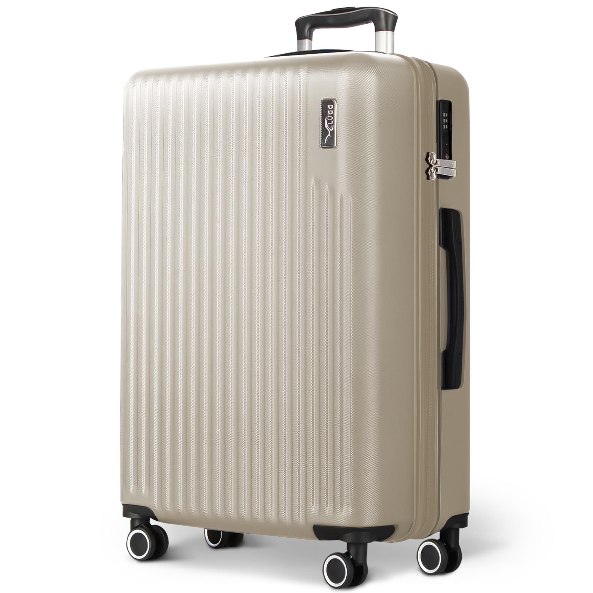 LUGG 20inch Vacay Suitcase ABS Luggage with TSA Indent Lock, Aluminium Trolley Handle, 360° Spinner Wheels, Water-Resistant & Durable Material - Airline Compatible (55 x 23 x 35cm) — view 54