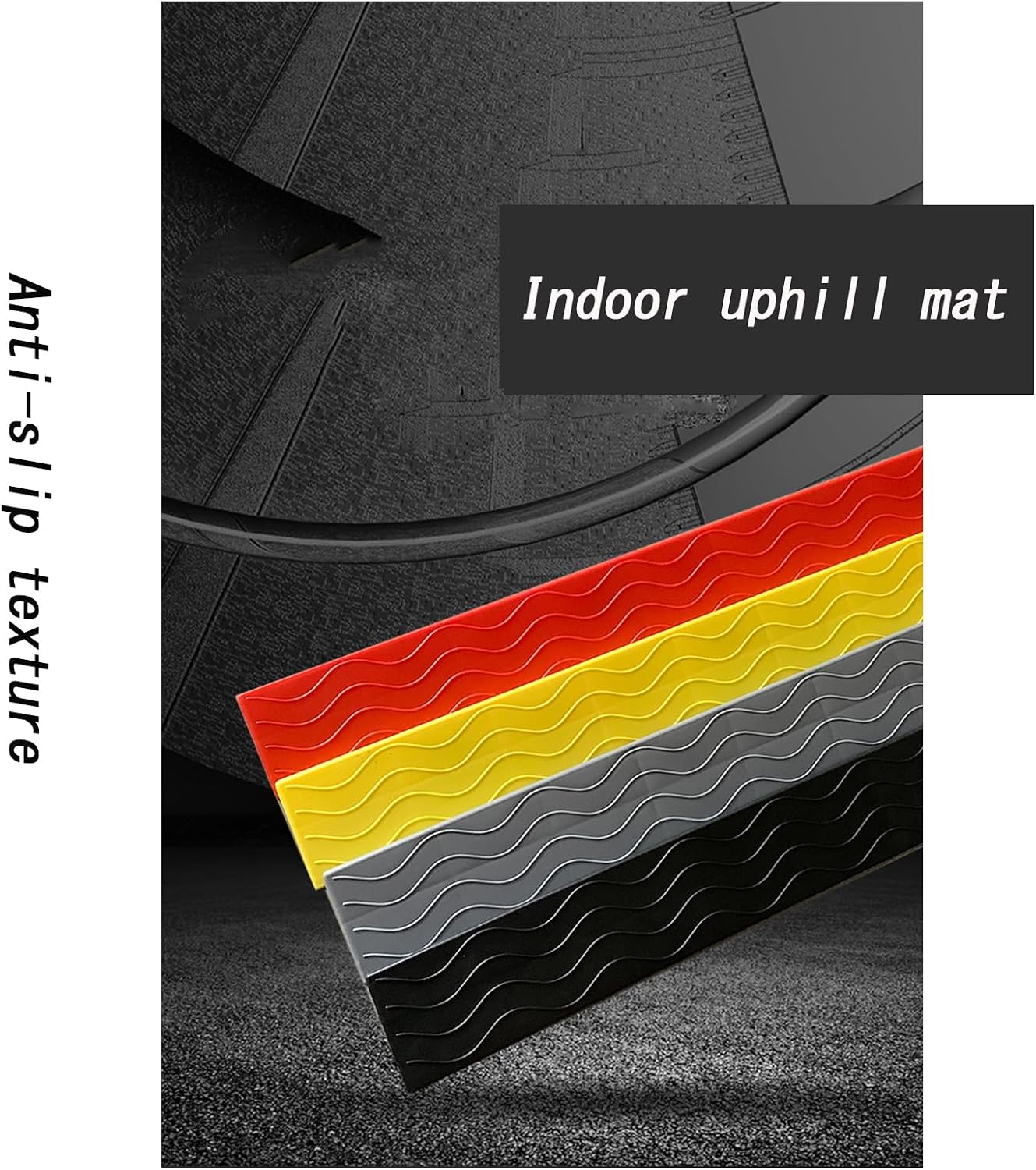 1"/2"/3" Rise Transition Threshold Ramp for Doorways, 600 LBS Capacity Portable Lightweight Plastic Ramps Non-Slip Indoor Handicap Ramp for Wheelchair Stroller，Cuttable & Adjustable Size