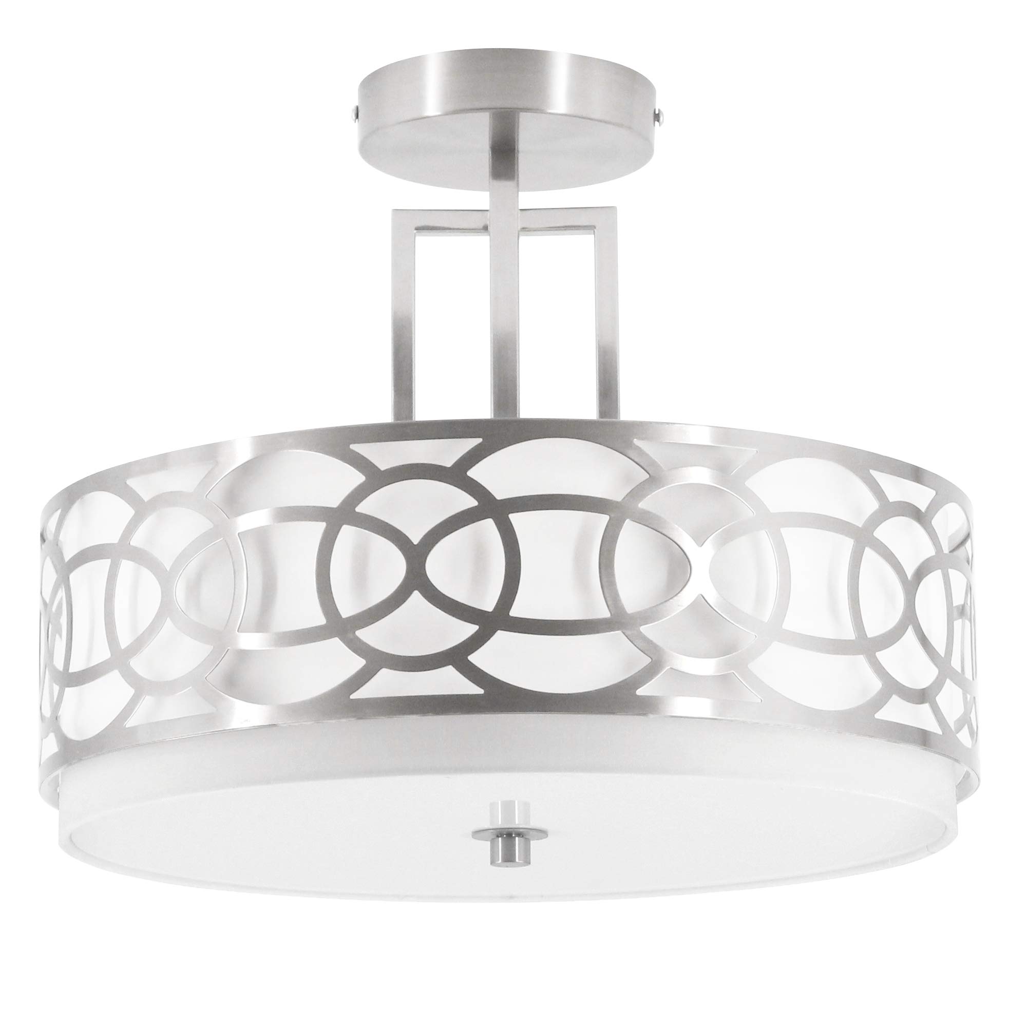Buy RUNTOP Semi Flush Ceiling Light, 3Lights Modern Entry Light