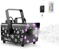 HAKUTA 800W Hógép 8 RGB LED Világítással, 13 Színmóddal és 2 Távirányítóval - Esküvőkre, Partikra, Halloweenre, Karácsonyra, Színpadi Előadá 1