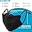 BASE CAMP Reusable Cloth Dust Face Masks 100% Cotton Washable Adjustable Breathable Fabric Mask with Filter Pocket (6 Black)