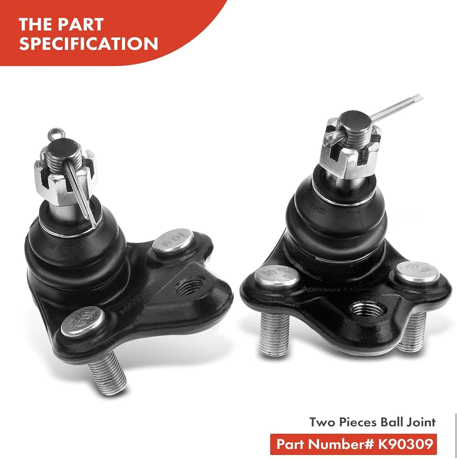 A-Premium Set of 6, Front Lower Ball Joint, Inner & Outer Tie Rod End, Compatible with Toyota RAV4 2001 2002 2003