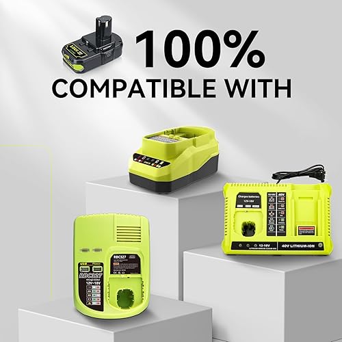 Miniatura 4 de LUMSING Reemplazo P102 de 3.0Ah para Ryobi Batería de iones de litio Plus Max P103 P104 P105 P107 P108 P109 Compatible con herramientas inalámbricas