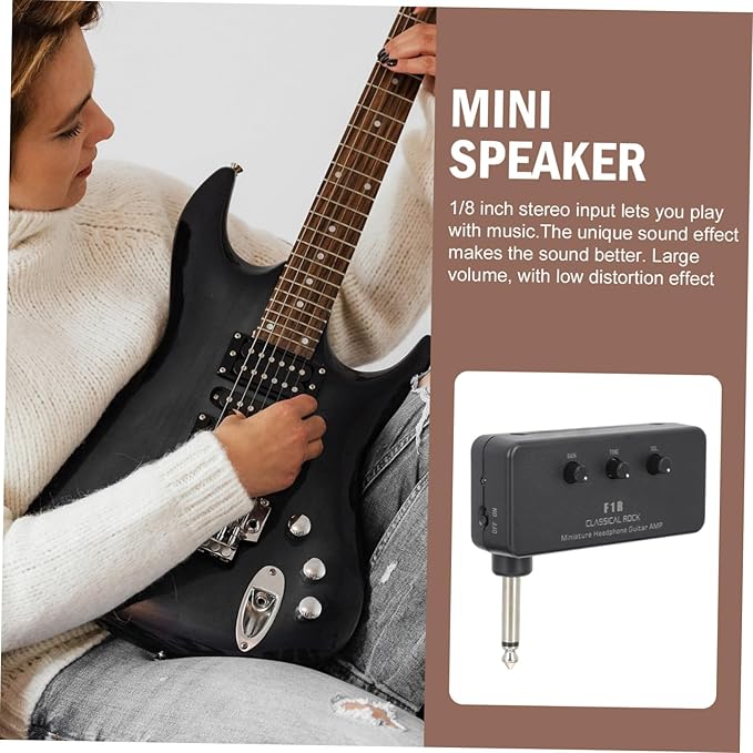 Amplificador Miniatura para Guitarra Eléctrica KESYOO Negro miniatura 9