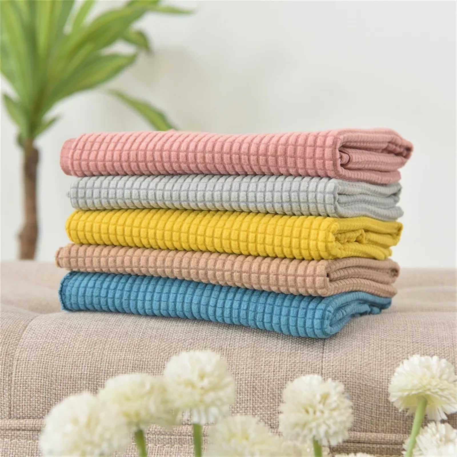 Sofa ArmlehnenbezüGe 2 Teile/Satz Elastische Sofa Armlehne Abdeckung Polar Fleece rutschfeste Couch Stuhl Arm Schutz Stretch Abnehmbare Sofa Arm Schonbezug FüR Couch, Stuhl, Armschutz(Cyan)